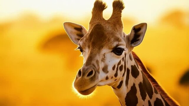 A curious giraffe close-up.